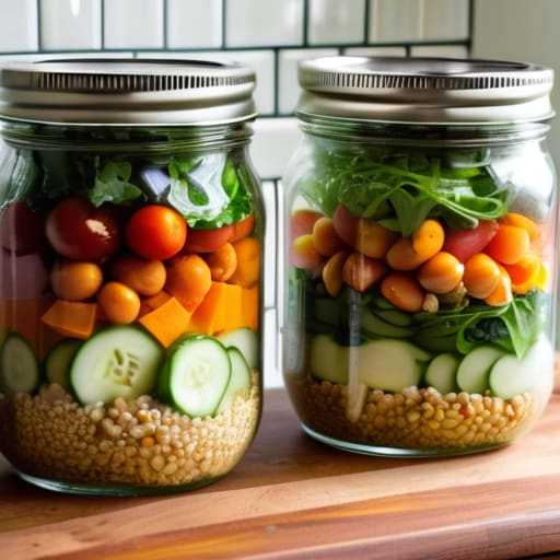 Mason Jar Salad Secrets layering technique.